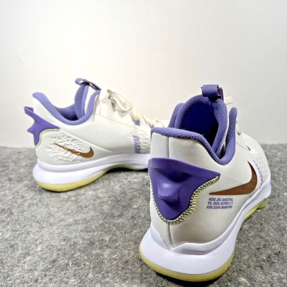 Nike LeBron Witness V5 Summit White Bronze Purple Sz 12.5 CQ9380-102 Basketball - Picture 6 of 16